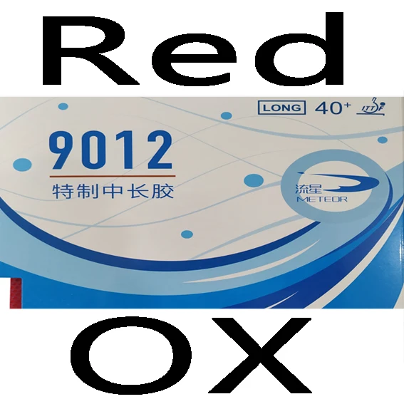 red OX Meteor 9012 длинная резиновая ракетка для настольного тенниса ракетка для пинг понга - Цвет: red OX