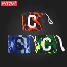 C Стандартная повязка на руку капитана красочный футбол регби игрок спорт Регулируемый профессиональный поставщик паста обмотка зеленый камуфляж