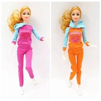 shirt hoodie top pants trousers 16 bjd clothes for barbie doll outfit fitness tracksuits sportswear gym 11 5 dolls accessories