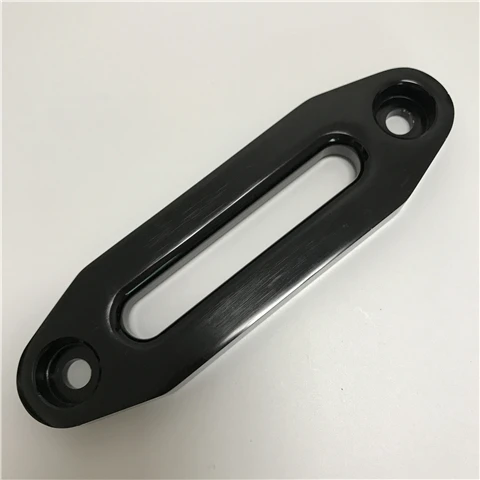 black 152 мм серебро/черный алюминий Hawse Fairlead 4500lbs лебедка Fairlead для синтетического каната Fairlead 4WD 4X4 восстановление ATV аксессуары - Название цвета: black