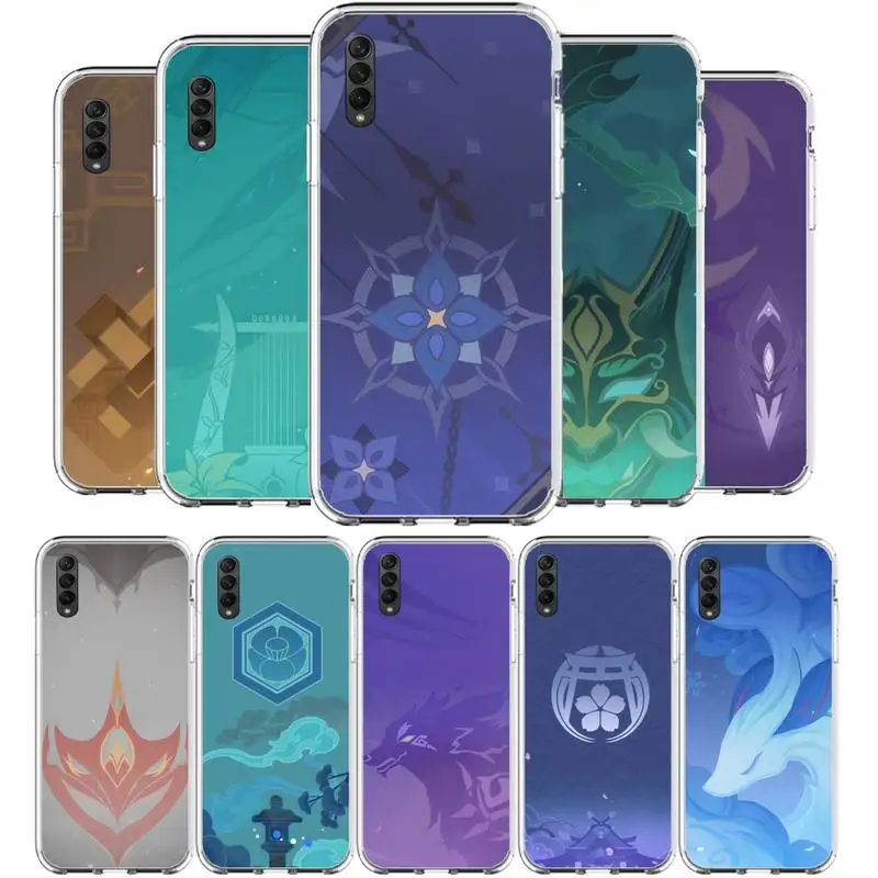 

Anime Genshin Impact Phone Case For Samsung Galaxy A10 A30 A40 A50 A70 A51 A52 A71 A12 A21S A31 A20 30S A50S clear cover