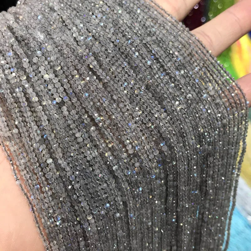 Незакрепленные бусины из натурального лунного камня 1 нить 2 мм 3 | Украшения и