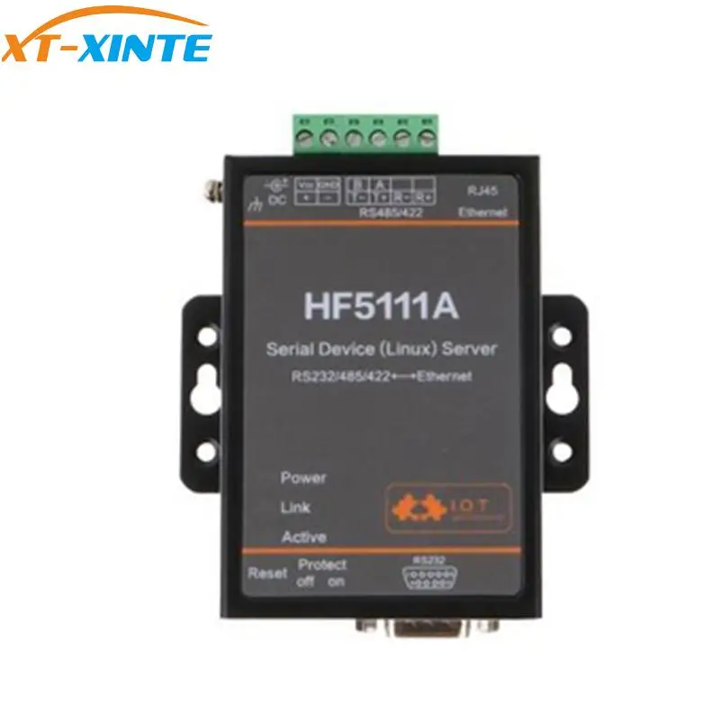 Оригинальный Последовательный модуль преобразователя сервера Ethernet HF5111A RS232 RS422