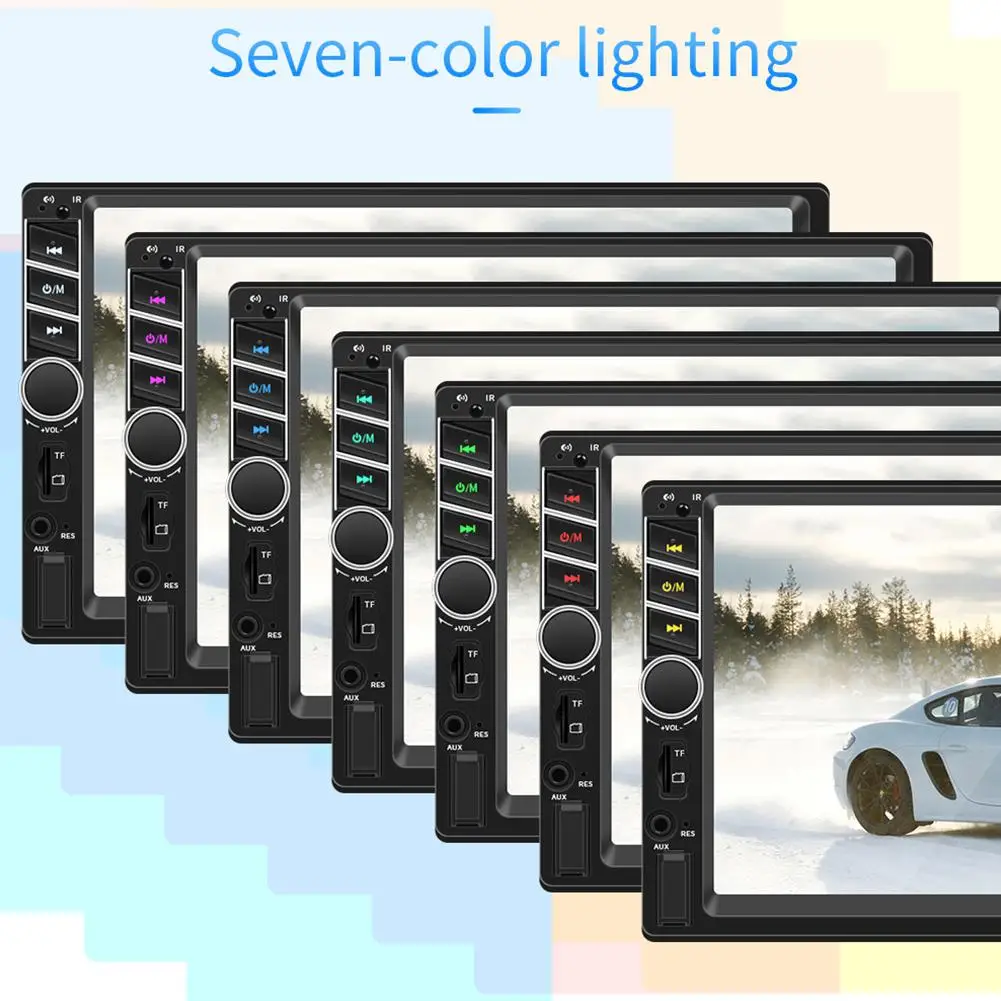 12 В Автомобильный мультимедийный плеер FM Радио авторадио Bluetooth AUX USB 7 в HD