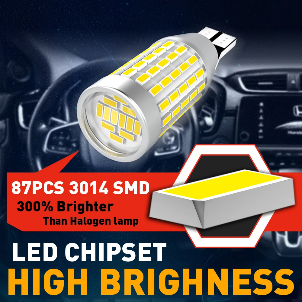 Светодиодные лампы Canbus T15 W16W 920 912 3014SMD 12 В для BMW Mercedes Benz W203 W211 W204 Mazda 2 шт. 1200 лм |