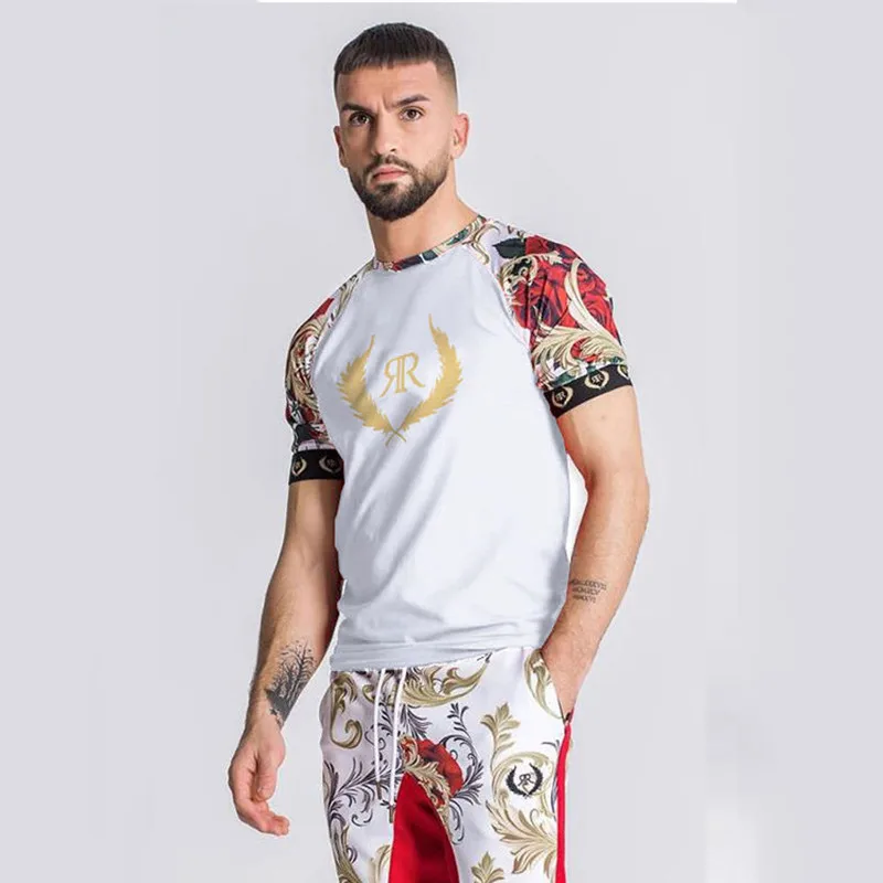 

Short-sleeved T-shirt 2021 Summer New short-sleeved body-building body-building T-shirt