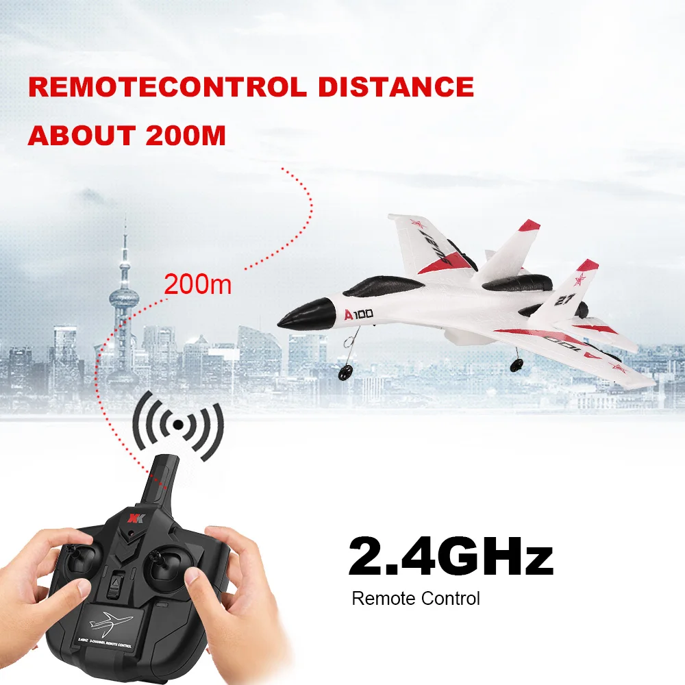 Wltoys XK A100 модель радиоуправляемого самолета 2 4G 3CH EPP трехканальный планер с