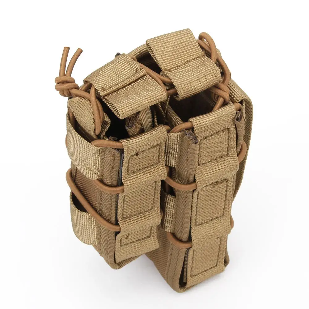 

Outdoor Double Magazine Pouch Tactical Molle Accessory Two-linked Magazine Bag Special Bag Accessory Bag for Field CS Vest
