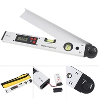 400mm 16 inch precision magnetic aluminum alloy digital angle finder level ruler with lcd screen for building measurement tools