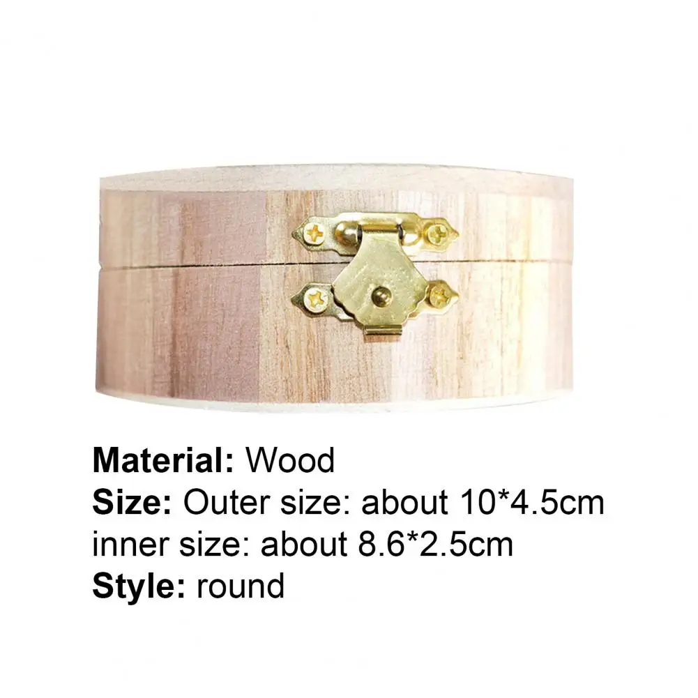 

Hot Sales Gift Box Portable DIY Wood Watch Ring Jewelry Holder for Home