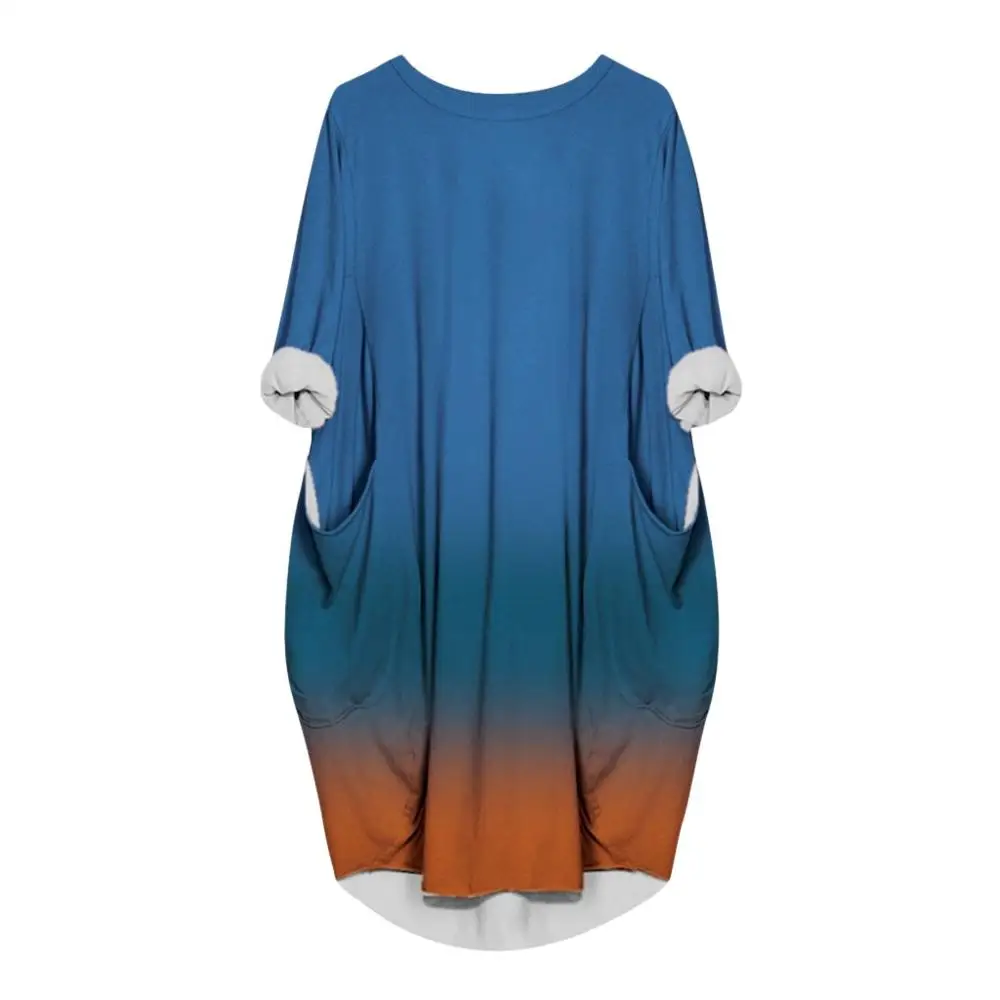 Новинка 2020 весенне осеннее Повседневное платье для женщин размера плюс