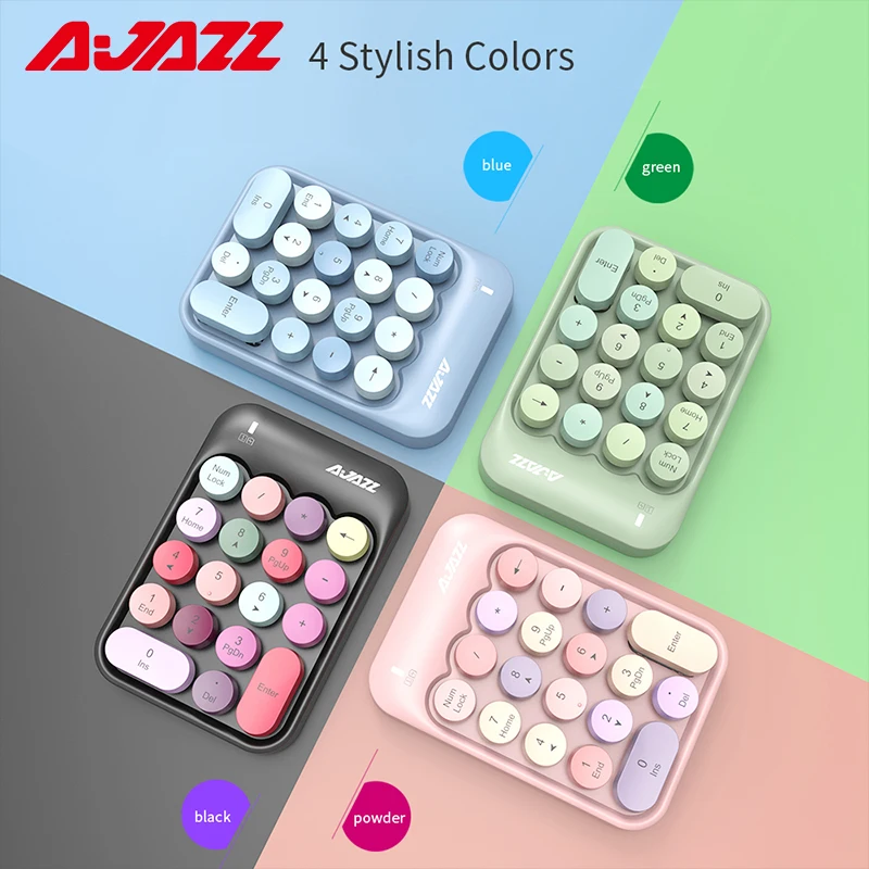 Беспроводная цифровая клавиатура Ajazz AK18 2 4 ГГц USB 18 клавиш|Клавиатуры| |