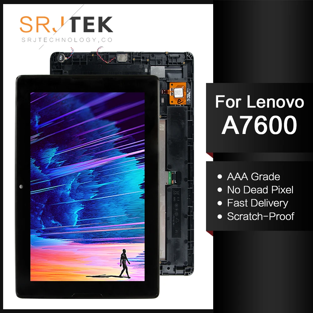 Для нового Lenovo YOGA Tab A10-70 A7600-H A7600 A7600-F Замена ЖК-дисплей сенсорный экран + рамка в
