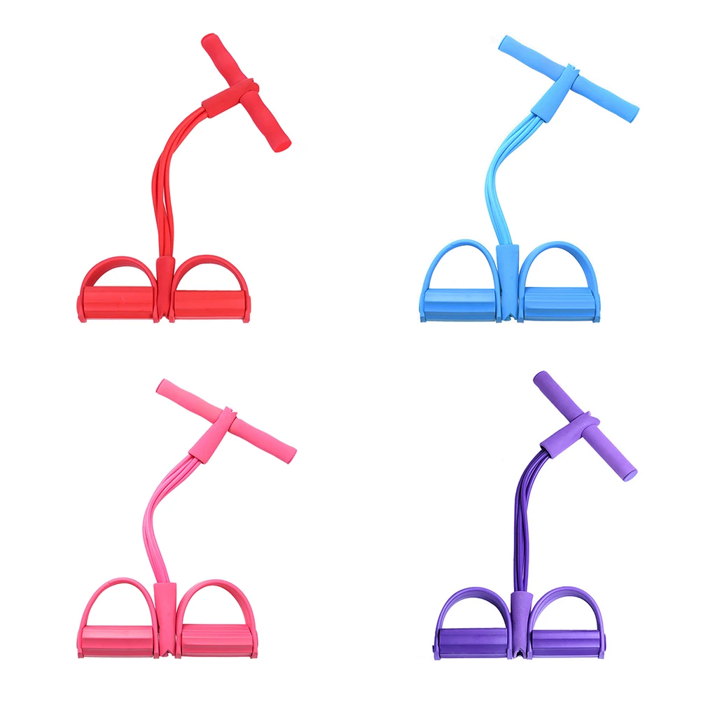 Perlengkapan Latihan Gym TPE Pita Latihan Resistensi Elastis Peralatan Multi-fungsi Kaki untuk Latihan