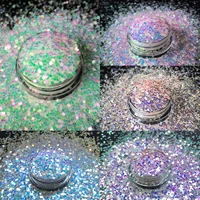 colorful nail glitter sequins uv gel polish hair face eye design makeup 3d holographic flakes nail art decorations u%c3%b1as
