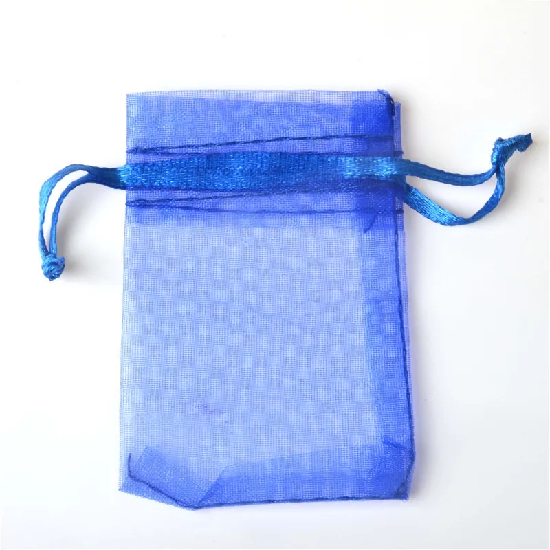 Royal blue 10 шт./лот(11 размеров) Органза Подарочные сумки свадьба день рождения конфеты шоколадные сумочки подарок на Рождество, Хэллоуин коробка упаковочные сумки - Цвет: Royal blue