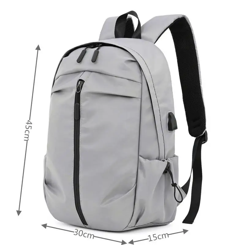 

Laptop Backpack USB External Charge 15.6 Inch Shoulder Men Anti-Theft Nylon Travel Backpack