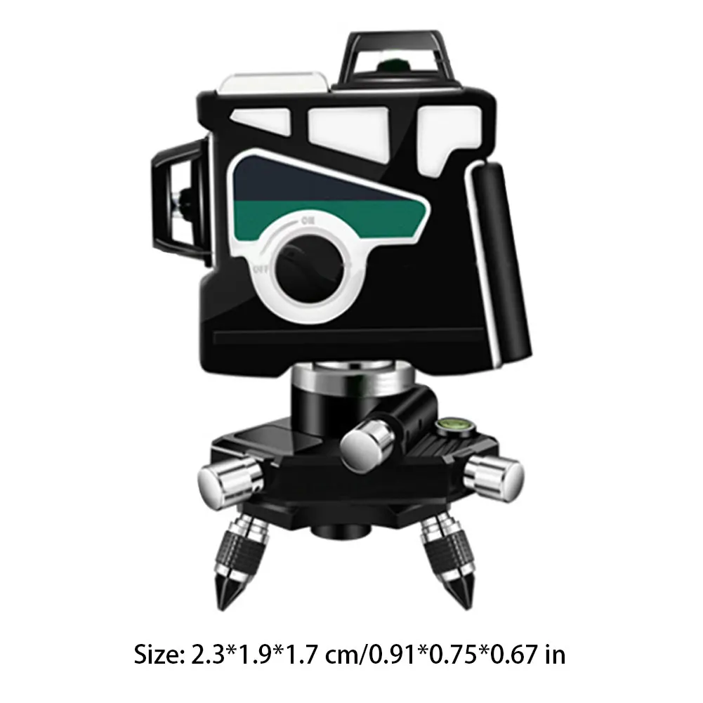 

Beam Level Tool 12 Line Switchable Green Laser Beam Line Horizontal Vertical Cross Alignment Build Measuring Tool Level Device