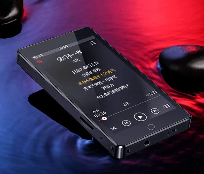 Музыкальный MP3 плеер ruidu H1 с Bluetooth без потерь 1," ЖК-экран поддержка DSD, лирика Displa двунаправленный Blueto
