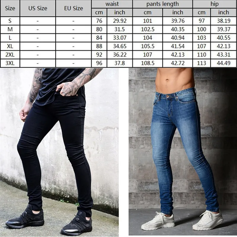 3 вида стилей Для мужчин эластичные узкие байкерские Slim Fit джинсовые Для мужчин с несколькими карманами, брюки карандаш с молнией Для мужчин повседневные джинсы модные повседневные штаны