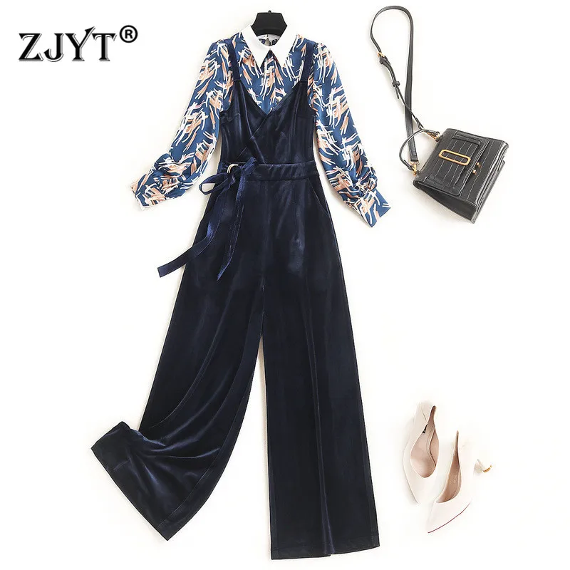 Женский офисный костюм из двух предметов элегантная рубашка с длинным рукавом и