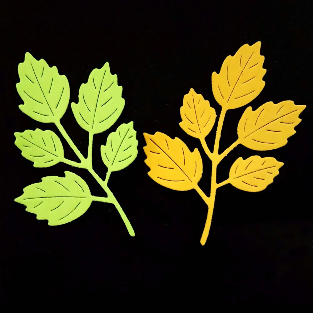 1 шт. листья Форма металлические высекальные формы резка бумажные карточки для