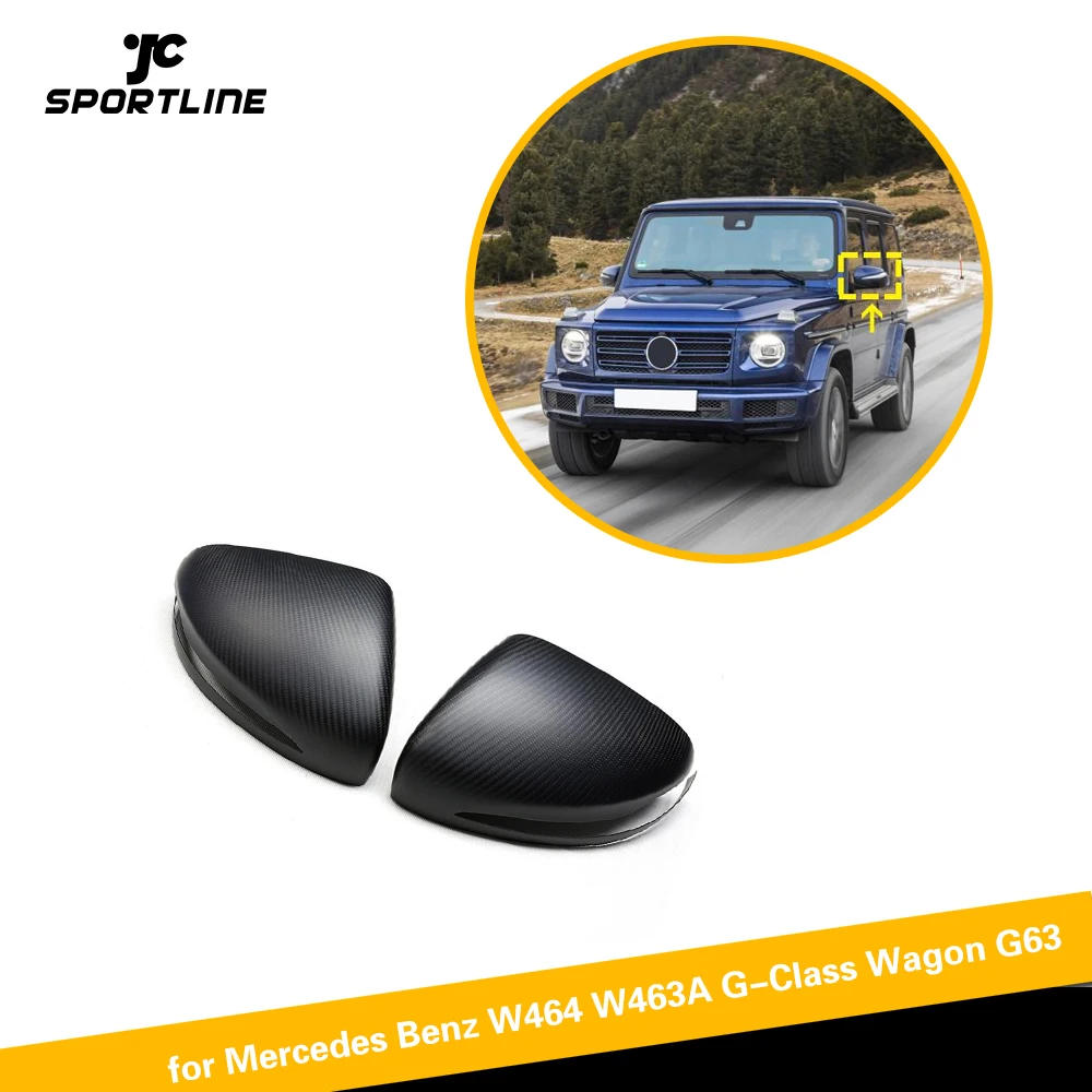 Чехлы на зеркала заднего вида из углеродного волокна для Mercedes-Benz G Class W464 G500 G65 AMG 2019
