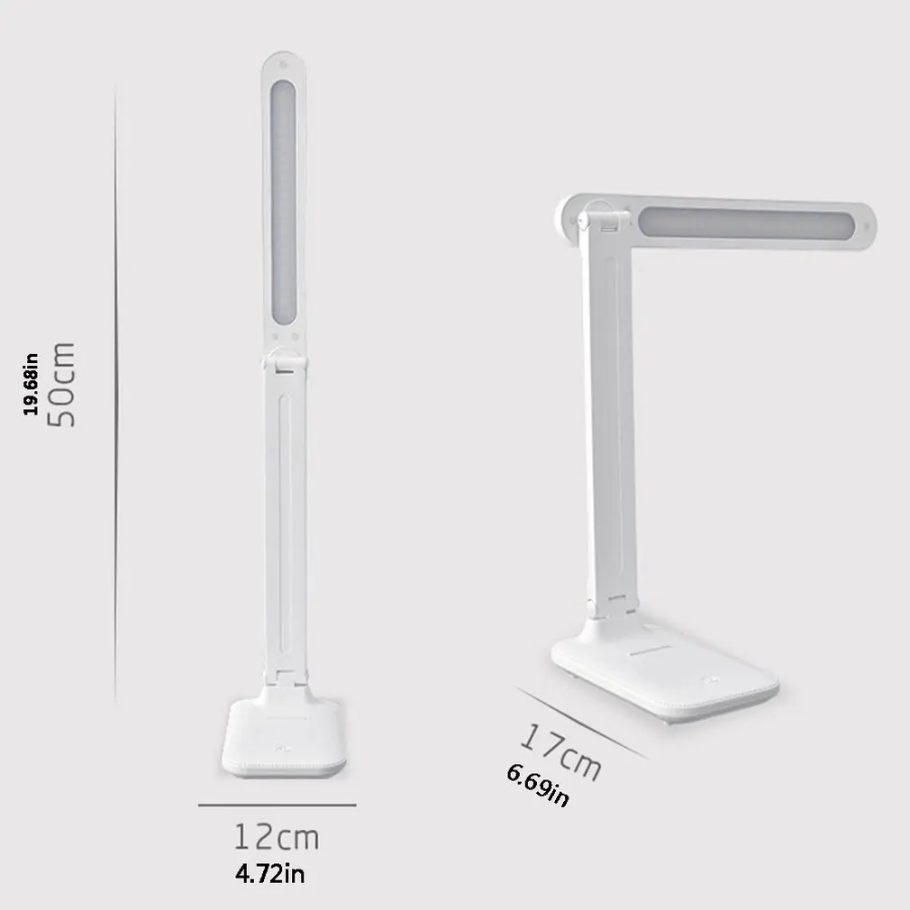 

2020 Folding Usb Eye Protection Led Desk Lamp Rechargeable Student Dormitory Reading Studying Lamp Adjusted Brightness