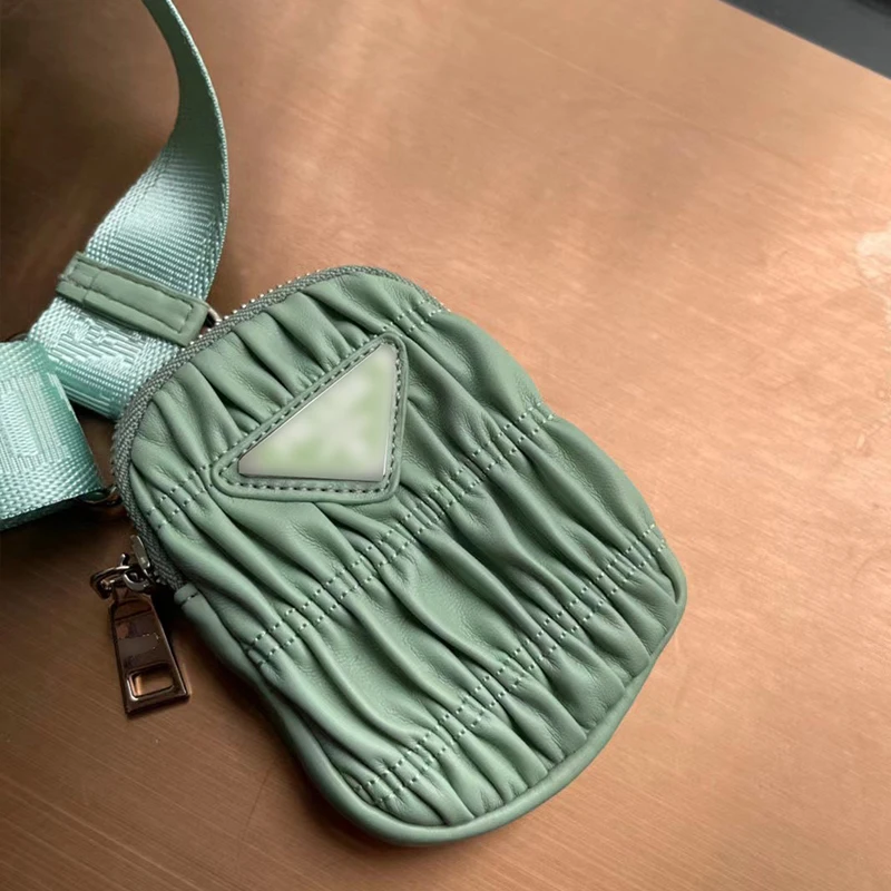 

Shoulder Chain Fold Shoulder Bag Women's Solid Color Nylon All-Match Messenger Bag Ladies 2020 New Fashion Luxury Baguette Bag