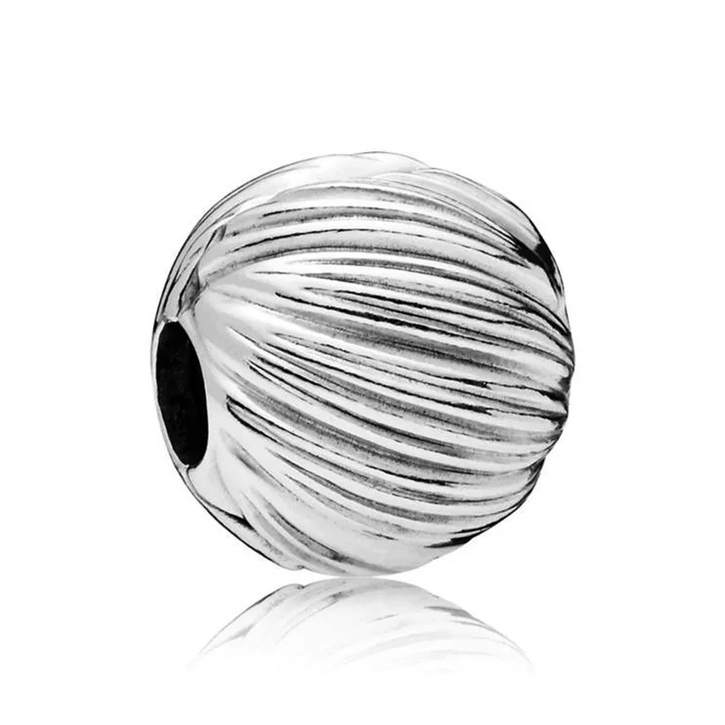 Новая мода 925 стерлингового серебра бисера семена элегантный зажим Шарм Подходит