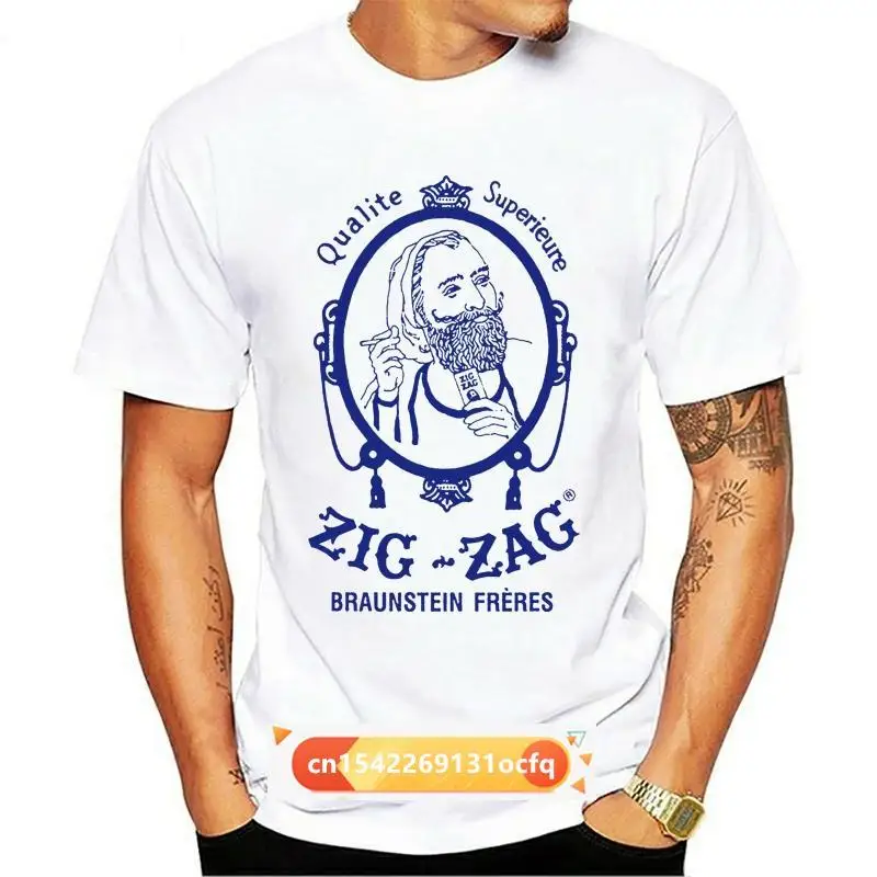 

Zig Zag Blue T-Shirt Retro Vintage 70'S Hippie Graphic Printed 100 Cotton Tee Plus Size Clothing Tee Shirt