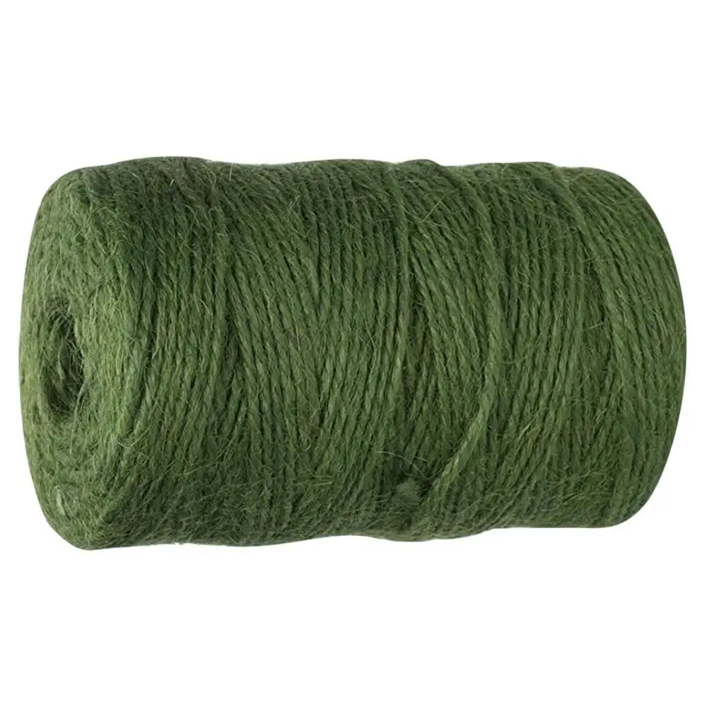 Durable 60M Green Cotton Cord Natural Jute Twine Gift Rope Craft Macrame String DIY Handmade Home Decorative supply | Дом и сад
