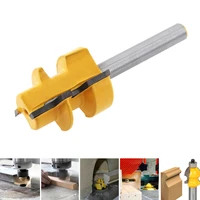 1pc shank trimmer ceaning flush trim wood router bit straight end milll tungsten milling cutters for wood woodworking tool