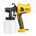 Электрический пистолет-распылитель краски, портативный спиртовой ручной Пластиковый Регулируемый краскопульт низкого давления
