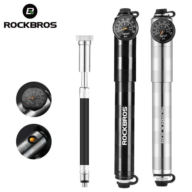 

Велосипедный насос ROCKBROS, портативный ультралегкий воздушный насос высокого давления для горных велосипедов, 160psi, AV/FV, Аксессуары для велоси...
