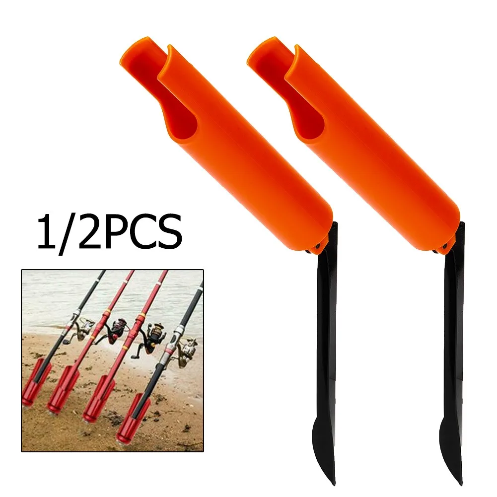 

Fishing Rod Stand Pole Holder Plug Insert Ground Portable Stainless Steel Tools Tackle Support Telescopic Rack Fishing Tackle