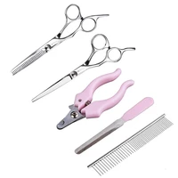 5pcsset pet grooming pet supplies nail clippers scissors grooming pet for cats dogs