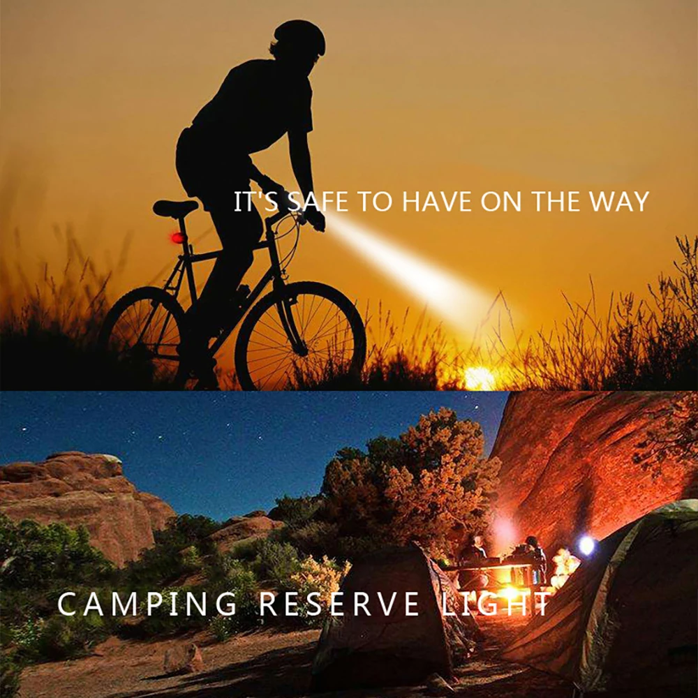 5 светодиодных головных фонарей для горного велосипеда + задний фонарь езды на