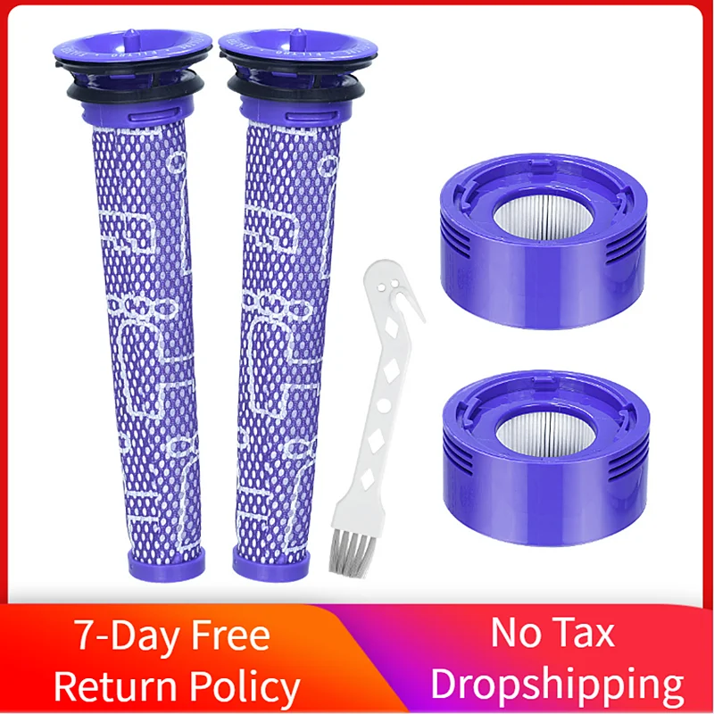 

9 Pack Pre-Filters HEPA Post-Filters Replacements Parts for Dyson V6 V8 V7 V10 V11 Animal Cordless Vacuum Cleaners Washable