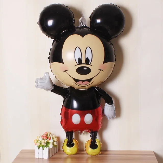 1pc Mickey Balloons 68 шт. красный Микки Маус День рождения украшения для детей для душа Чашки салфетки соломенный флаг набор День рождения принадлежности - Цвет: 1pc Mickey Balloons