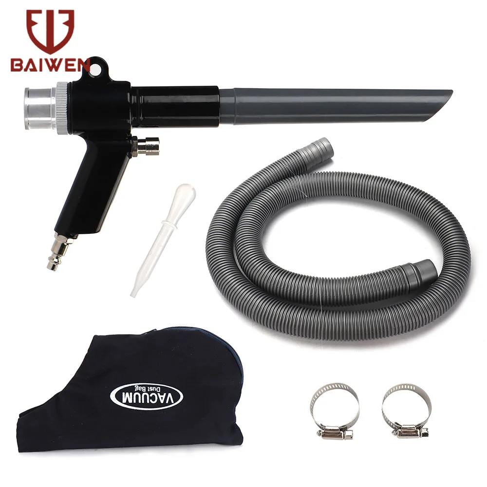 

Пневматический пылесос 1/4 дюйма, ручной промышленный инструмент для очистки окружающей среды, серебристый