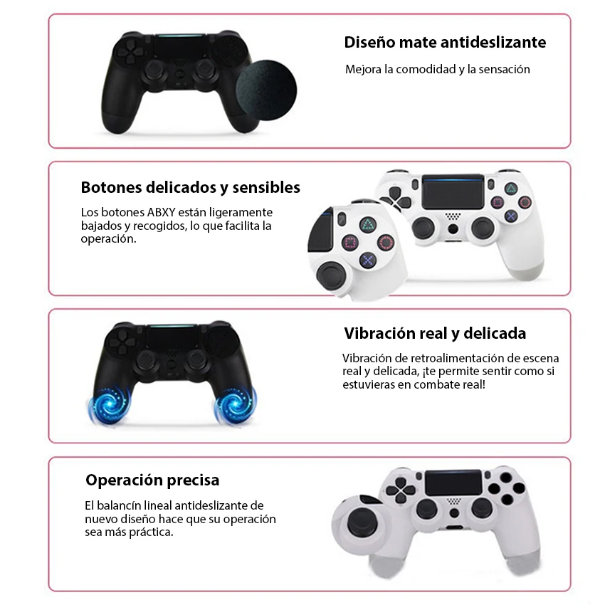 Геймпад для PS4 беспроводной Bluetooth-контроллер с двойной вибрацией PS4/ПК/iPhone/Andriod