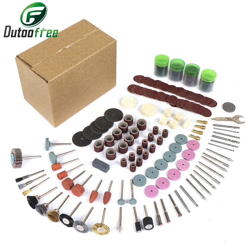 

Tungfull 361pcs/lot Power Tools Dremel Rotary Tool Accessory Set Fits for Dremel Drill Grinding Polishing Dremel Accessories