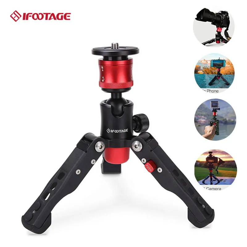 Настольный Штатив IFOOTAGE портативный настольный мини штатив с пластиной быстрого