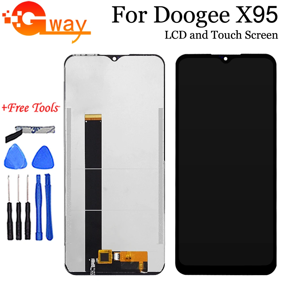 ЖК-дисплей для Doogee X95 с сенсорной панелью, замена панели сенсора, 100% Протестировано, работает с ЖК-дисплеем DOOGEE X95 Pro