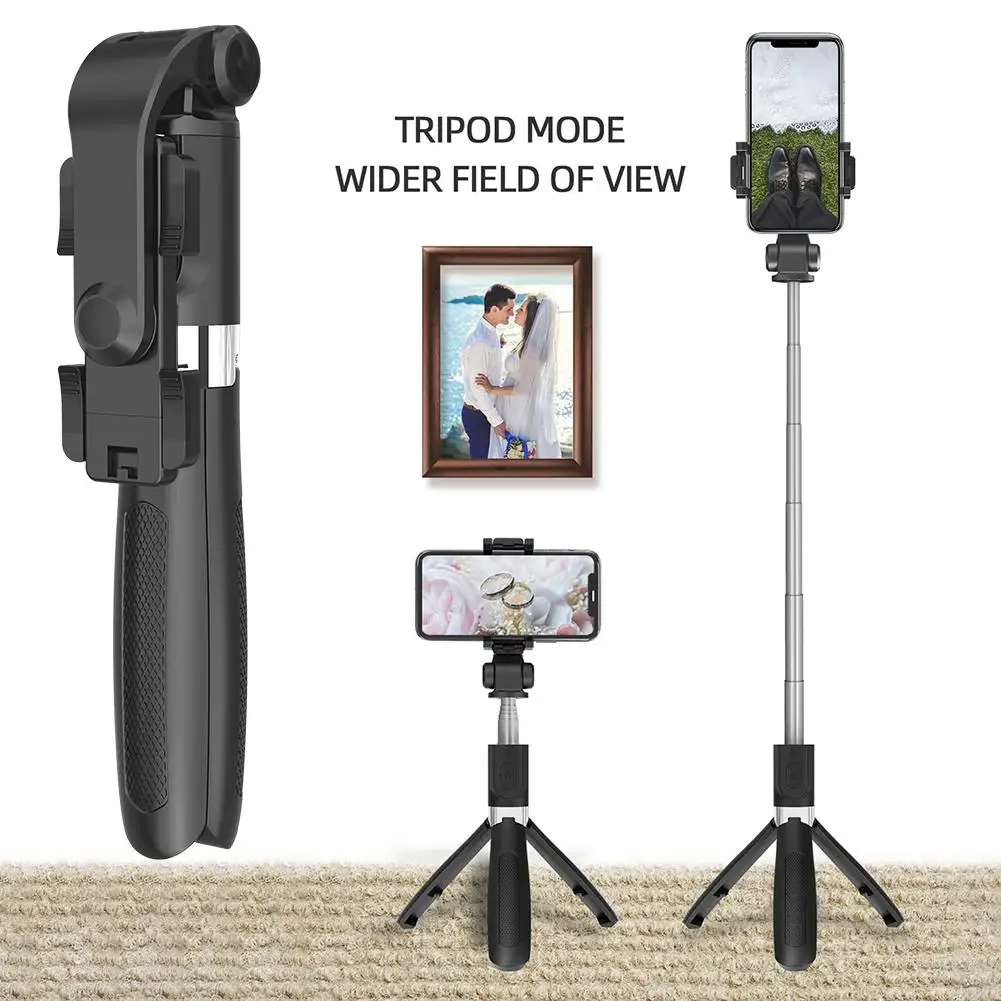 Bluetooth селфи палка со штативом Палка для смартфона Iphone Samsung Huawei Экшн