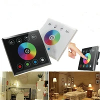 dc 12v 24v full color rgbw wall mounted touch panel controller glass panel dimmer switch controller for led rgb strips lamp
