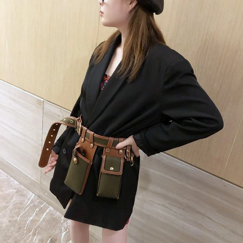 Холщовый поясной кошелек для мужчин и женщин забавные стильные бананки дорожные