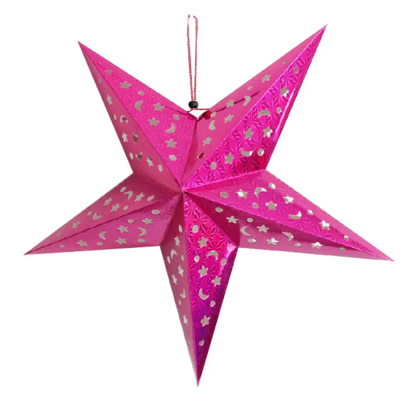 Новинка хит Рождественская елка пентаграмма абажур звезда бумага висячая