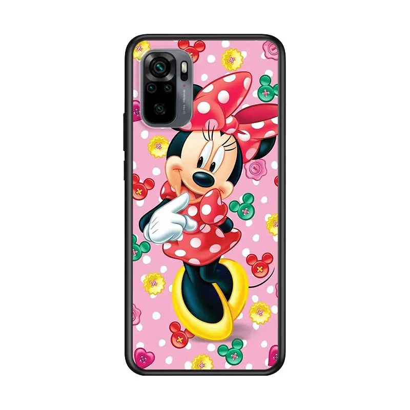 

Minnie Disney Mouse Cute for Xiaomi Redmi Note 10 10S 9 9T 9S 9Pro Max 8T 8Pro 8 7 6 5 Pro 5A 4X 4 Soft Black Phone Case